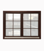 Tilt and Turn Window (two panels) / Double Glazing / 68 mm