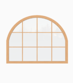 Fixed Fanlight Wooden Window / Double Glazing / 68 mm / Pine