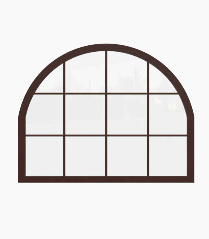 Fixed Fanlight Wooden Window / Double Glazing / 68 mm / Nutwood