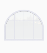 Fixed Fanlight Wooden Window / Double Glazing / 68 mm / White