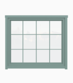 Fixed Windows and Panoramic Windows / Double Glazing / 68 mm / Lovage Green