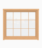 Fixed Windows and Panoramic Windows / Double Glazing / 68 mm / Pine