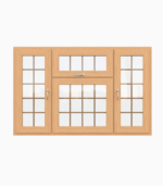 Wooden Casement Windows / Double Glazing / 68 mm / Pine