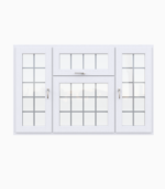 Wooden Casement Windows / Double Glazing / 68 mm / White